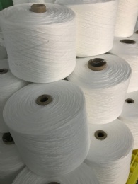 Polyester sewing yarn