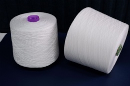 Polyester sewing yarn